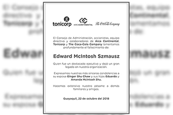 Condolencia Edward McIntosh Szmausz